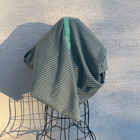 Lululemon Vinyasa Scarf 
Parallel Stripe Menthol Heathered Slate - Picture 7 of 7